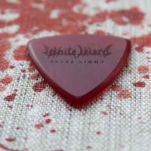 Guitar Pick "White Ward" rough red